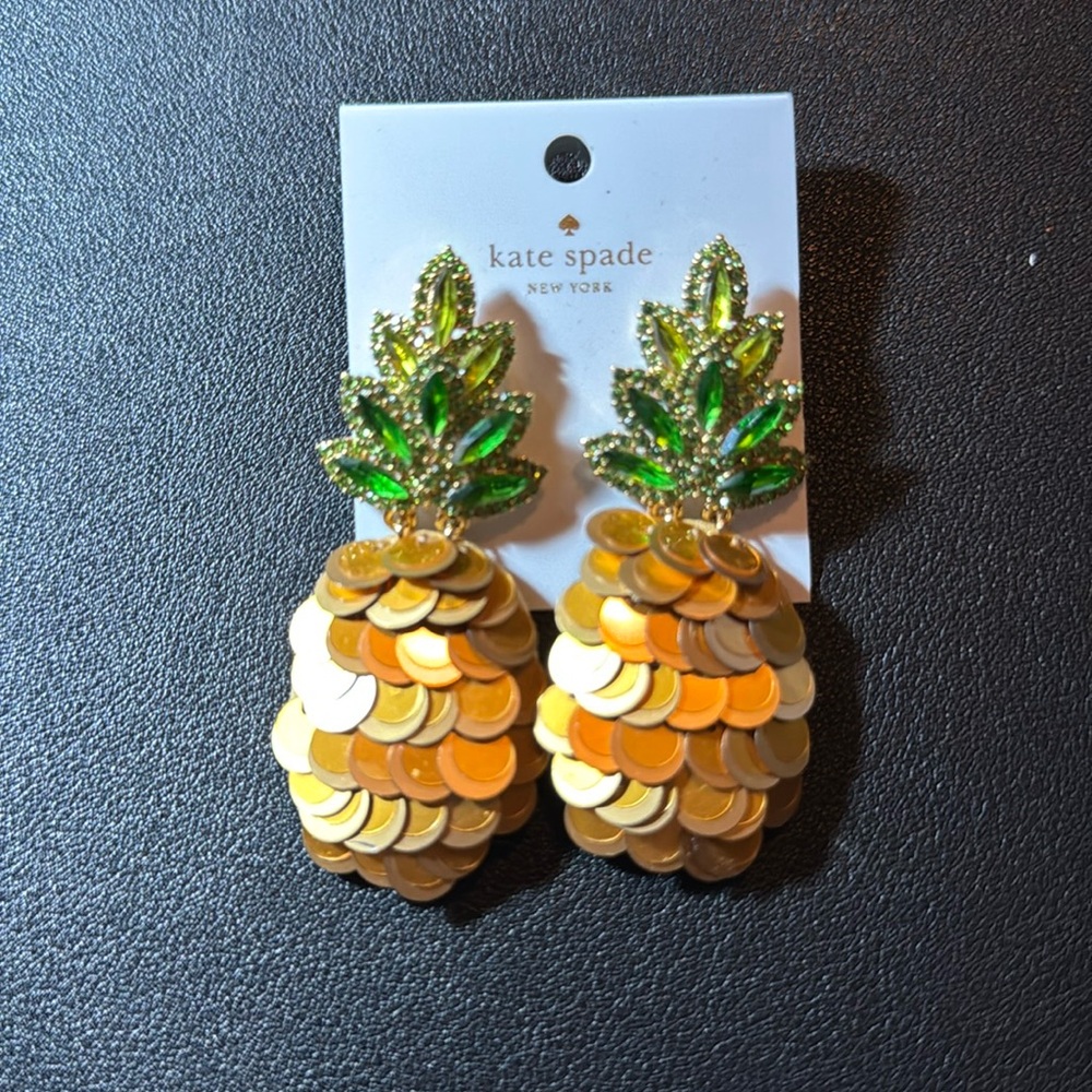 Kate Spade Pineapple Earrings MSRP $128